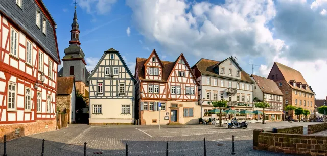 Fachwerkhäuser am Büdinger Marktplatz