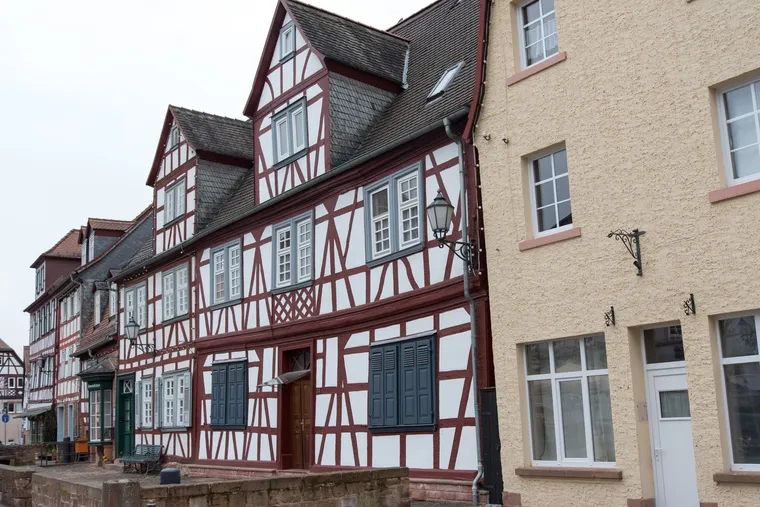 Fachwerkhäuser am Büdinger Marktplatz